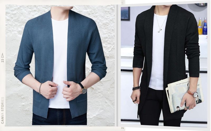 Phối với áo cardigans