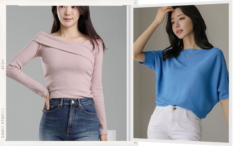 Áo thun kết hợp quần jeans