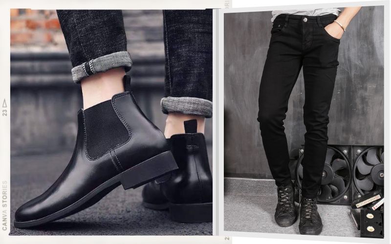 Quần skinny và boots