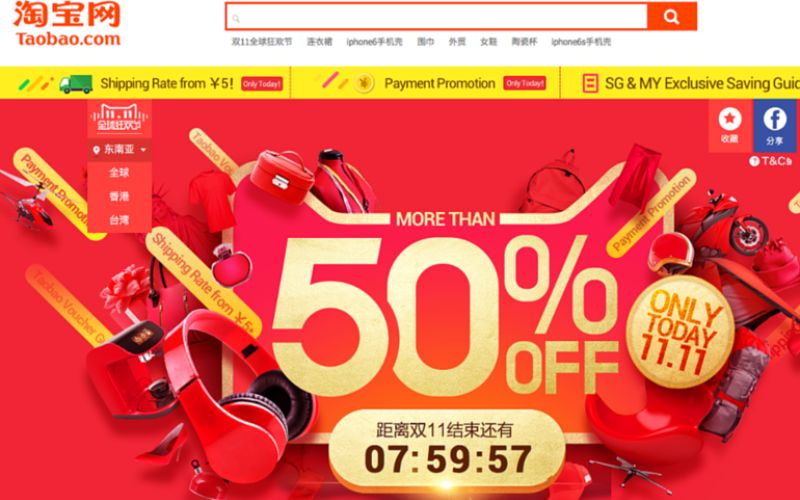 săn sale trên taobao