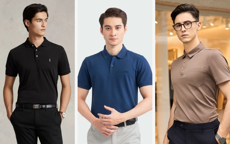 Phối áo polo và quần tây đi dự tiệc