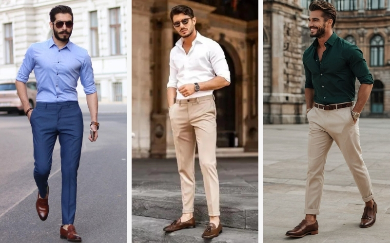 Phối đồ nam đi tiệc bằng áo sơ mi