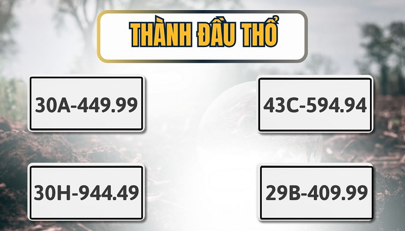 biển số hợp mệnh Thành Đầu Thổ